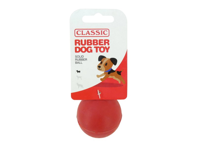 Classic Solid Rubber Ball Dog Toy 4cm