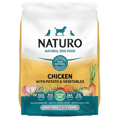 Naturo Grain Free Chicken & Potato With Vegetables Dry Food