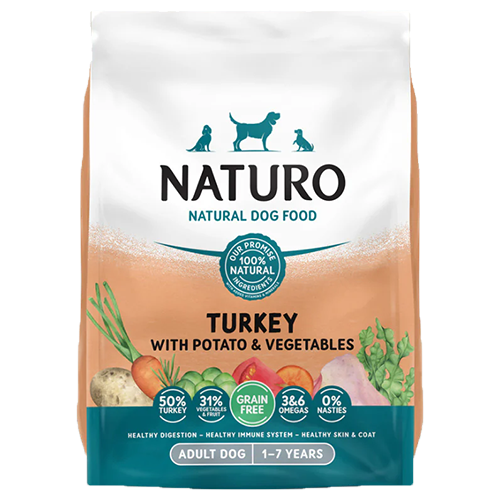 Naturo Grain Free Turkey & Potato With Vegetables Dry Food