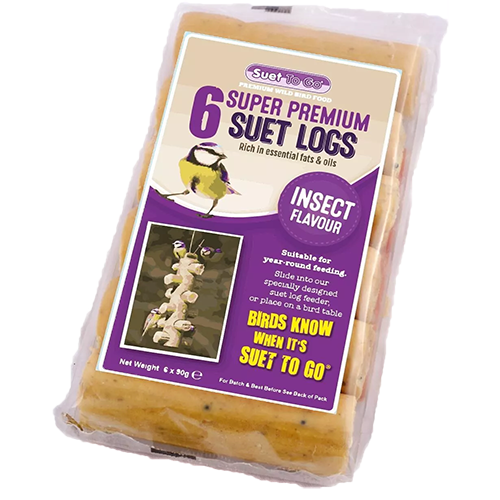 Suet To Go Suet Logs - Insect Flavour - 6pk