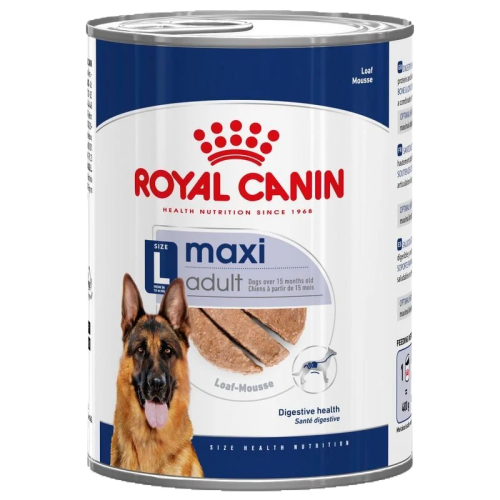 Royal Canin Maxi Adult Loaf Tin 410g (Each)