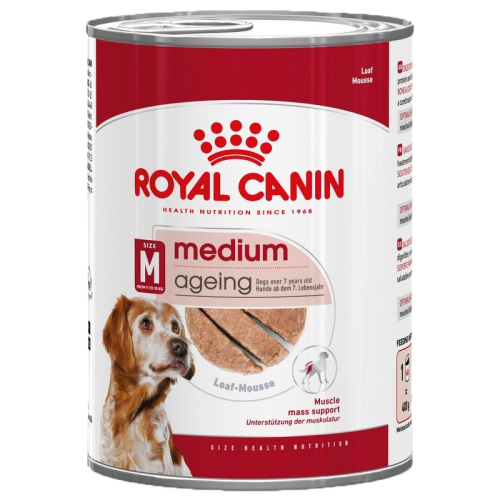 Royal Canin Medium Ageing 7+ Loaf Tin 410g (Each)