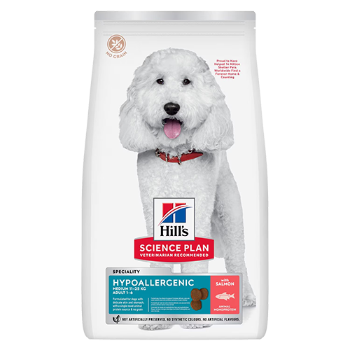 Hill's Science Plan Hypoallergenic Medium Adult Dog Food - Salmon