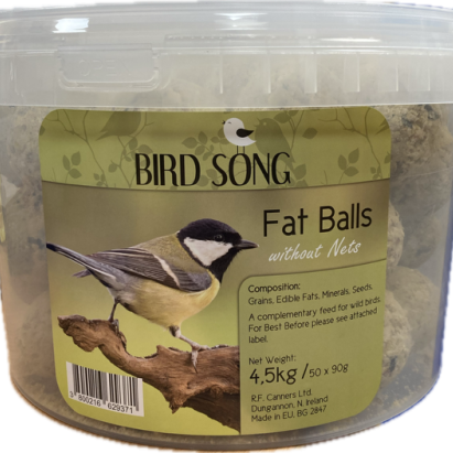Bird Song Fat Balls Without Nets Bucket Of 50-4.5kg