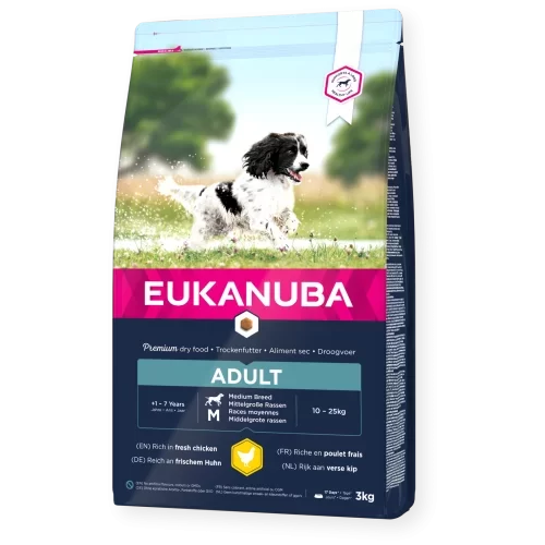 Eukanuba Adult Medium Breed Dry Food – Chicken 1
