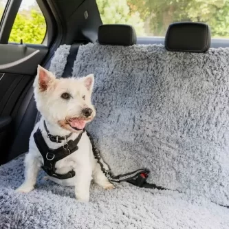 Pet Rebellion Comfy Car Seat Cover Grey 125 X 130cm 1
