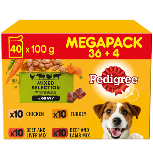 pedigree mixed gravy 40pk