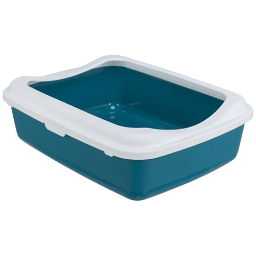 trixie classic litter tray rim petrol