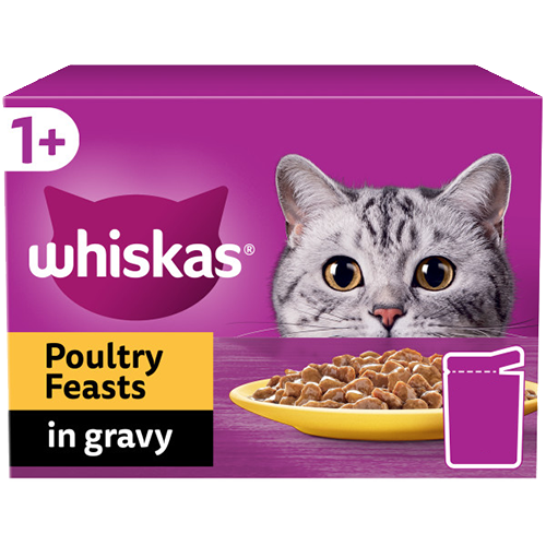 whiskas adult poultry feasts gravy